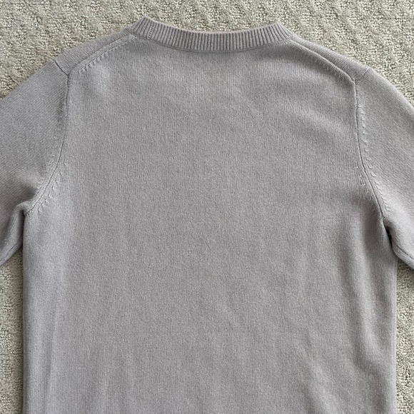 Vince 100% Cashmere Crew Neck Tunic Sweater Dove Gray Small Fall Cozy Comfy - Picture 9 of 13
